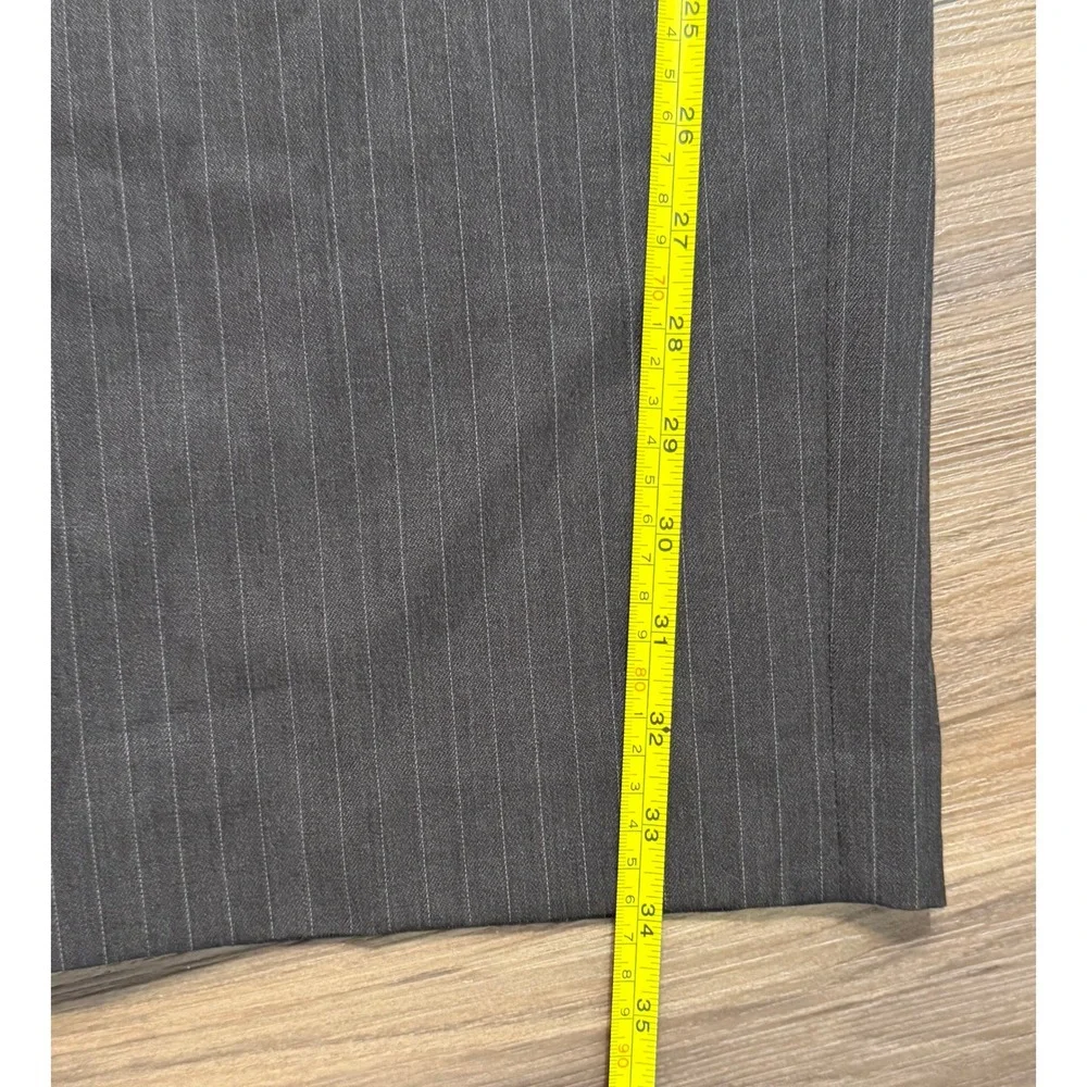 VTG Y2K Banana Republic Brown Pinstripe Wool Blend Dress Pants Sz 36x34 Mens